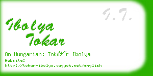 ibolya tokar business card